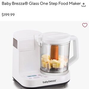 Baby Brezza® Glass One Step Food Maker Baby Blender Vitamix esq.
